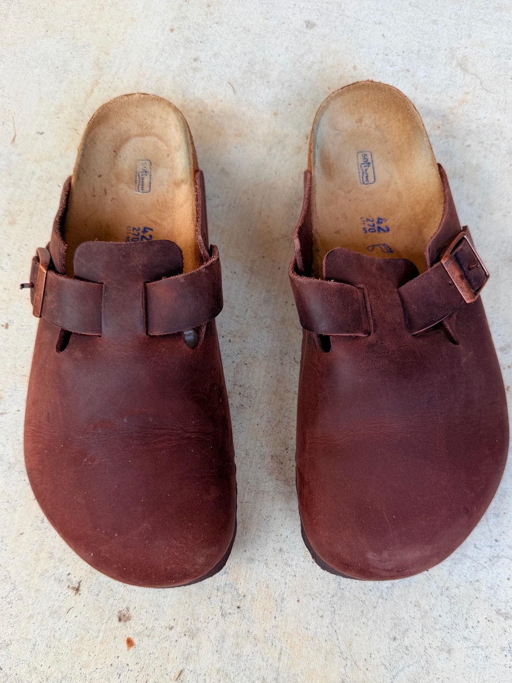 Birkenstock 42 Brown Boston Clogs Excellent condition